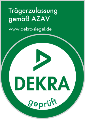 DEKRA-Siegel: Trägerzulassung gemäß AZAV